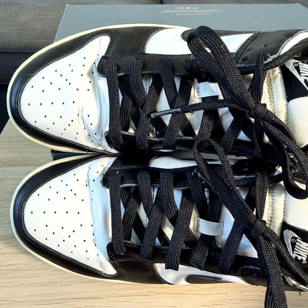 Nike Dunk Low Panda Black White Athletic Sneaker DD1503-101 Women's Size 12 - Picture 8 of 12